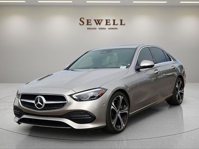 White 2024 Mercedes-Benz C-Class Sedan All-Wheel Drive 9-Speed Automatic
