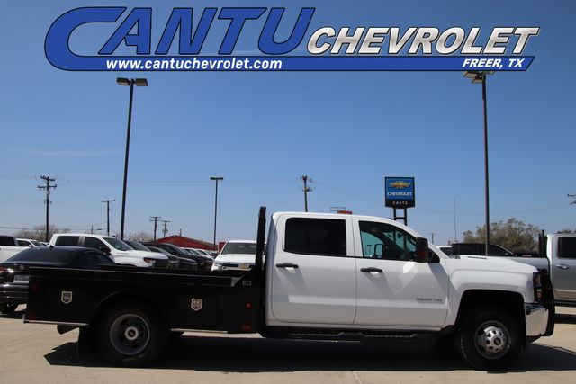 Summit White 2019 Chevrolet Silverado 3500HD Work Truck Crew Cab LB DRW 4WD Pickup Truck Four-Wheel Drive 6-Speed Automatic