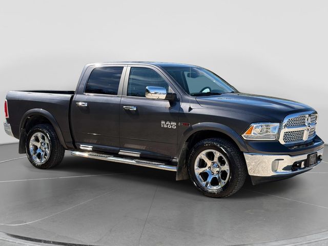 Gray (Granite Crystal Metallic Clearcoat) 2018 RAM 1500 Laramie Crew Cab 4WD Pickup Truck Four-Wheel Drive 8-Speed Automatic