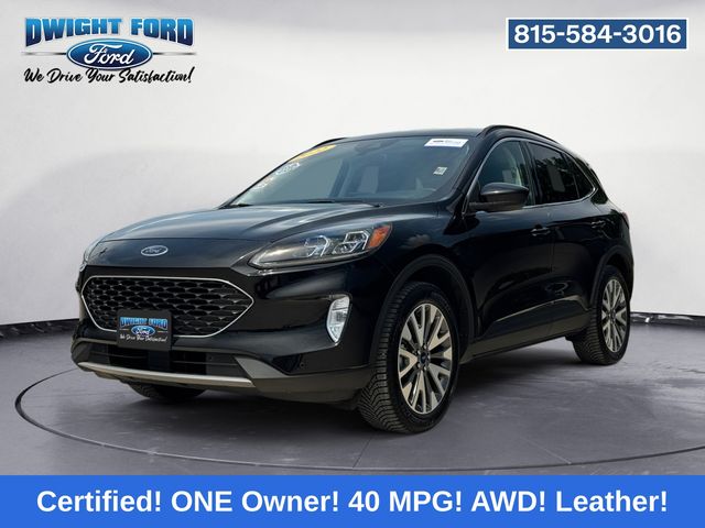 Black Metallic 2022 Ford Escape Hybrid SUV / Crossover All-Wheel Drive Continuously Variable Transmission