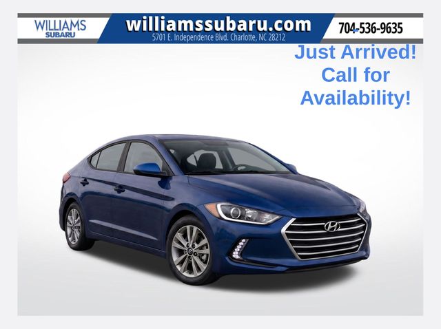 Lakeside Blue 2017 Hyundai Elantra Sedan Front-Wheel Drive 6-Speed Automatic