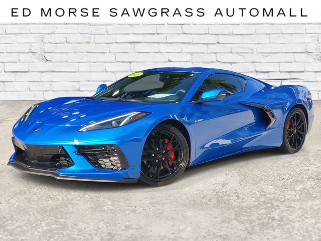 Riptide Blue Metallic 2025 Chevrolet Corvette Coupe Rear-Wheel Drive 8-Speed Dual Clutch