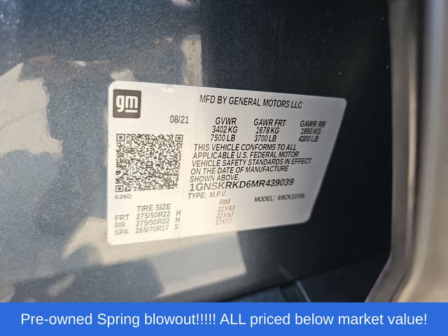Used 2021 Shadow Gray Metallic Chevrolet RST image 34