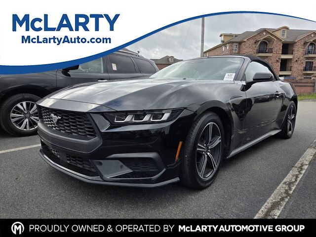 Shadow Black 2024 Ford Mustang EcoBoost Premium Convertible RWD Convertible Rear-Wheel Drive Automatic