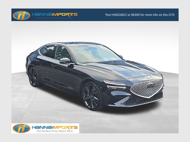 Vik Black 2023 Genesis G70 Sedan Rear-Wheel Drive 8-Speed Automatic