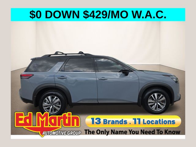Solid Gray/Super Black 2022 Nissan Pathfinder SUV / Crossover All-Wheel Drive 9-Speed Automatic