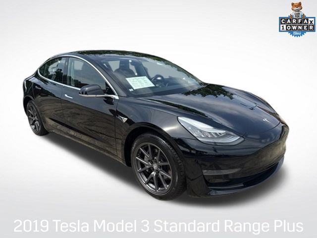 Black 2019 Tesla Model 3 Sedan Rear-Wheel Drive 1-Speed Automatic
