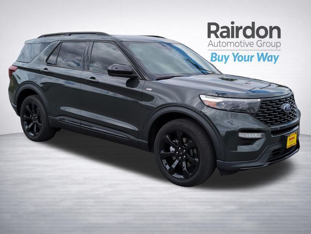 Forged Green Metallic 2023 Ford Explorer SUV / Crossover All-Wheel Drive Automatic
