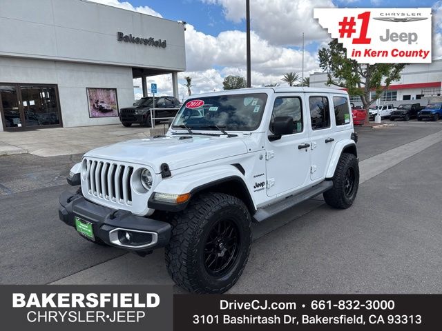 Bright White Clearcoat 2018 Jeep Wrangler Unlimited Sahara 4WD SUV / Crossover Four-Wheel Drive 8-Speed Automatic