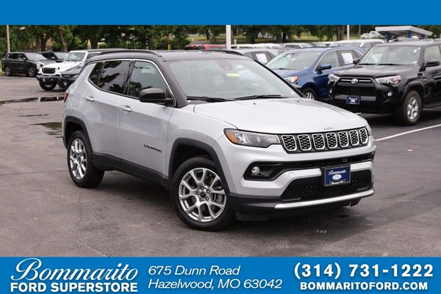 Silver 2025 Jeep Compass SUV / Crossover Four-Wheel Drive 8-Speed Automatic