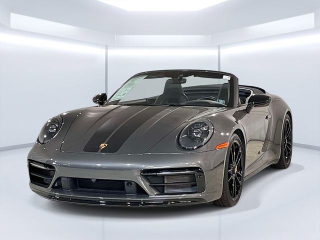 Gray (Agate Grey Metallic) 2024 Porsche 911 Convertible Rear-Wheel Drive 8-Speed Automatic