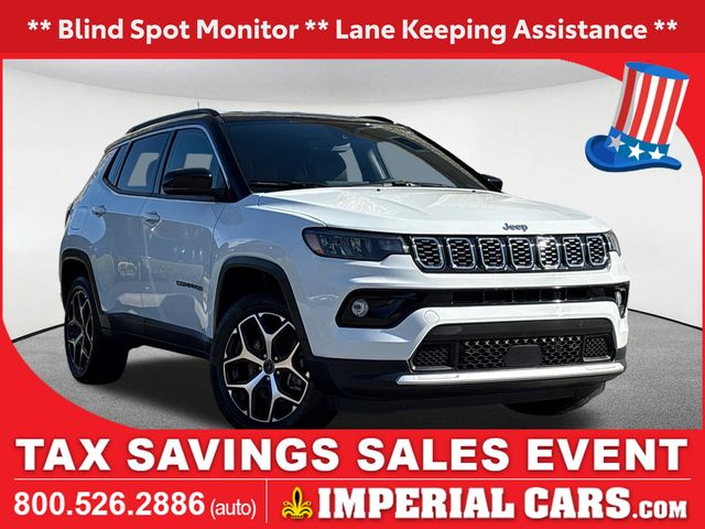 Bright White Clearcoat 2025 Jeep Compass SUV / Crossover Four-Wheel Drive 8-Speed Automatic