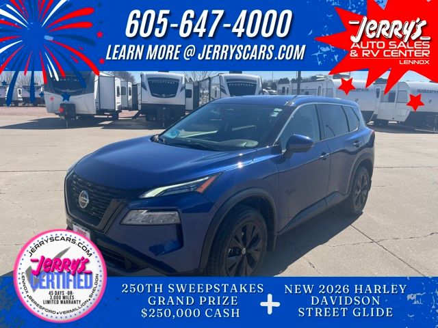 Caspian Blue Metallic 2021 Nissan Rogue SV AWD SUV / Crossover All-Wheel Drive Continuously Variable Transmission