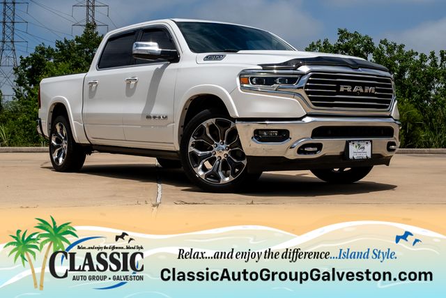 2019 Ram 1500 Laramie Longhorn White at DeMontrond Mazda