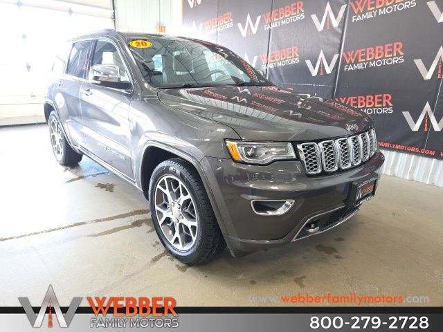 Gray (Granite Crystal Metallic Clearcoat) 2020 Jeep Grand Cherokee Overland 4WD SUV / Crossover Four-Wheel Drive 8-Speed Automatic