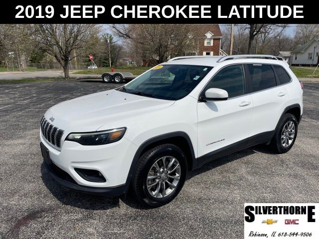 Bright White Clearcoat 2019 Jeep Cherokee Latitude Plus 4WD SUV / Crossover Four-Wheel Drive 9-Speed Automatic
