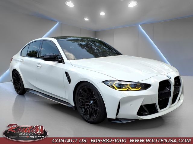 Alpine White 2021 BMW M3 Sedan Rear-Wheel Drive 8-Speed Automatic