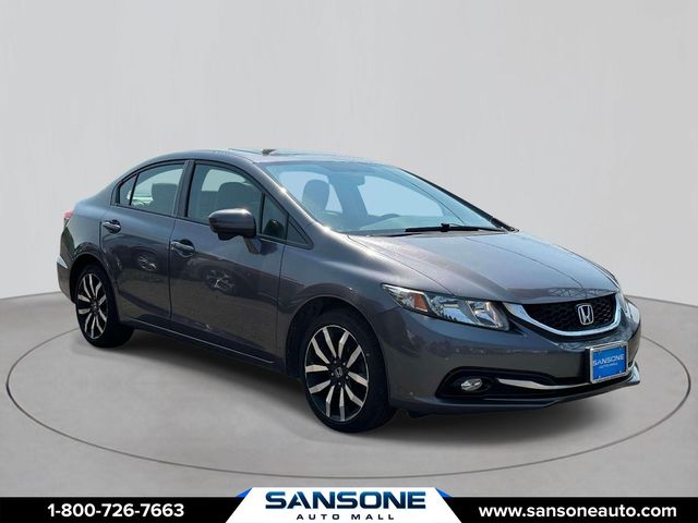 Urban Titanium Metallic 2014 Honda Civic Sedan Front-Wheel Drive Continuously Variable Transmission