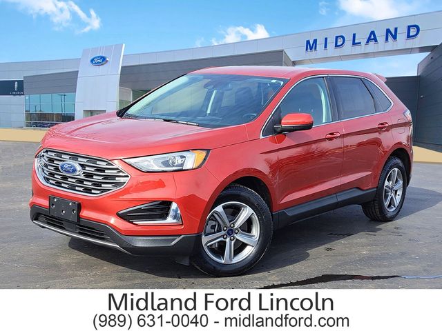 Red Metallic 2022 Ford Edge SUV / Crossover All-Wheel Drive 8-Speed Automatic