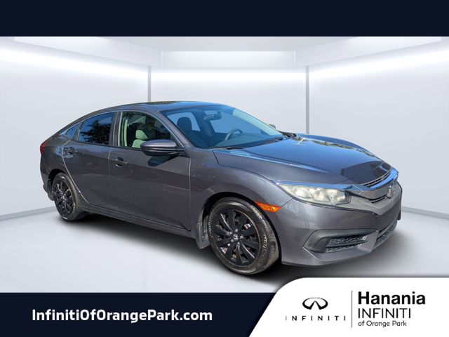 Gray 2017 Honda Civic Sedan Front-Wheel Drive 6-Speed Manual