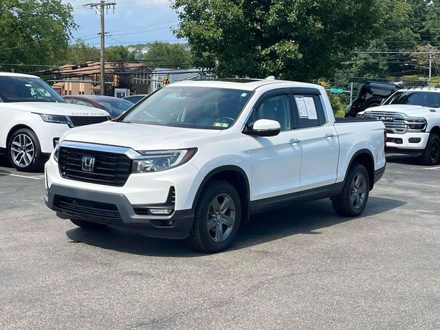 Platinum White Pearl 2022 Honda Ridgeline Pickup Truck All-Wheel Drive 9-Speed Automatic