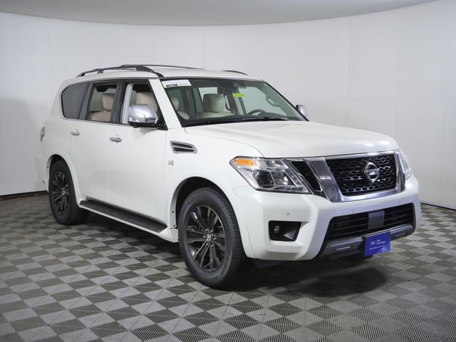 Pearl White 2020 Nissan Armada SUV / Crossover Four-Wheel Drive 7-Speed Automatic