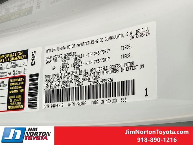 New 2026 Toyota Tacoma Truck