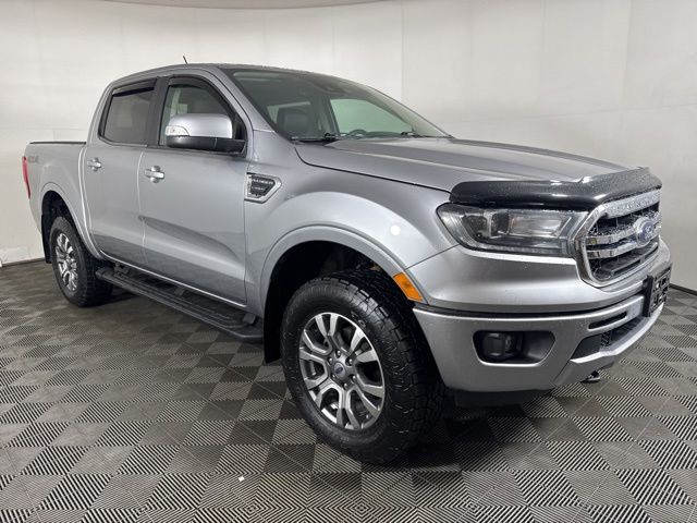 Silver Metallic 2021 Ford Ranger Lariat SuperCrew 4WD Pickup Truck Four-Wheel Drive Automatic