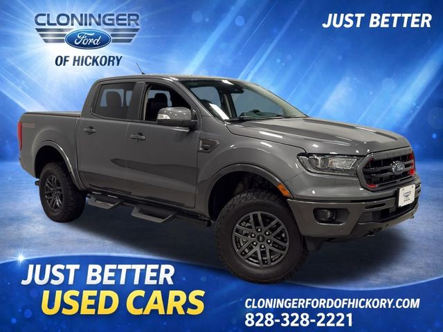 Carbonized Gray Metallic 2023 Ford Ranger Lariat SuperCrew 4WD Pickup Truck Four-Wheel Drive Automatic