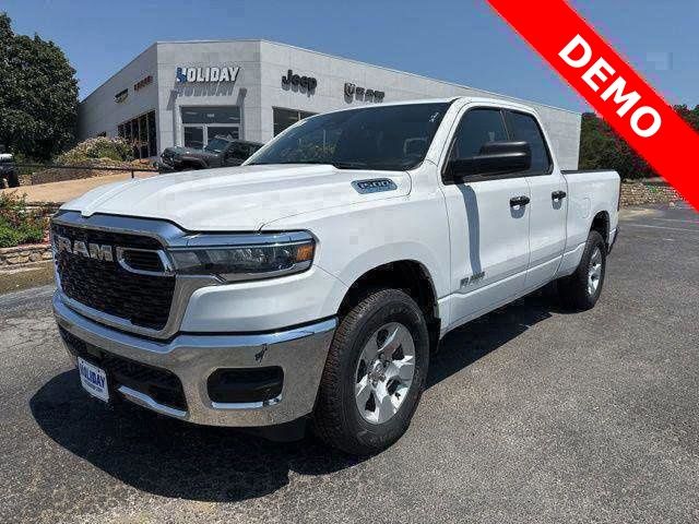 Bright White Clearcoat 2025 RAM 1500 Tradesman Quad Cab 4WD Pickup Truck Four-Wheel Drive 8-Speed Automatic