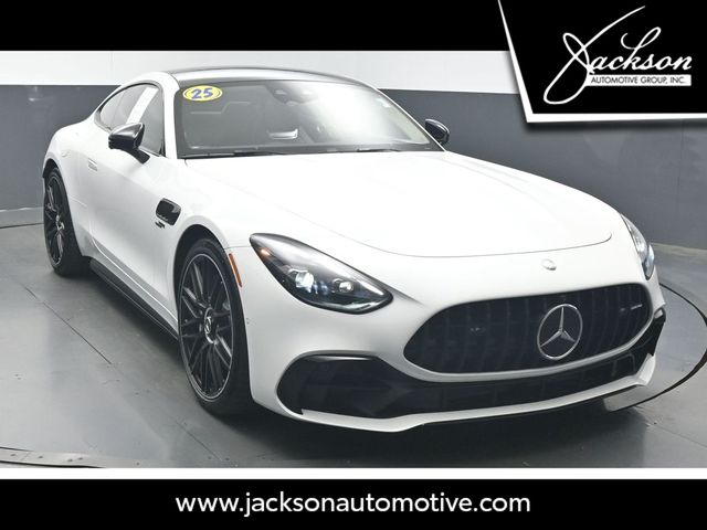 MANUFAKTUR Moonlight White Metallic 2025 Mercedes-Benz AMG GT Coupe Rear-Wheel Drive 9-Speed Automatic