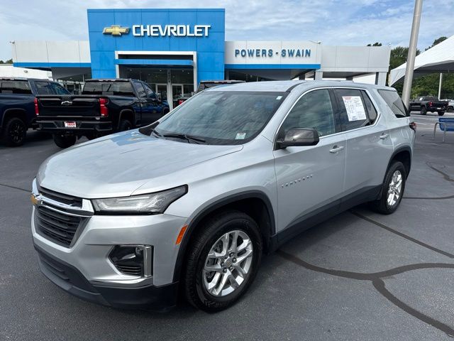 Silver Ice Metallic 2022 Chevrolet Traverse SUV / Crossover Front-Wheel Drive 9-Speed Automatic