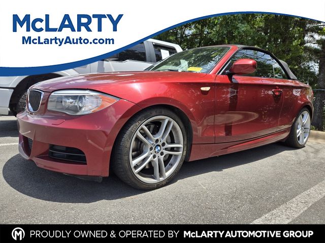 Red Metallic 2012 BMW 1 Series Convertible Rear-Wheel Drive 7-Speed Automatic