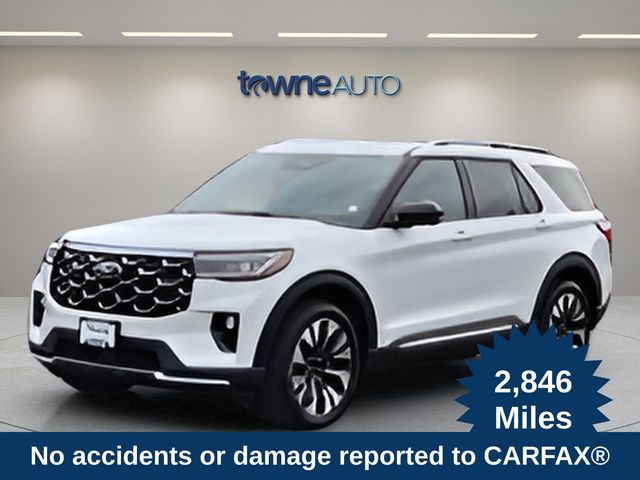 Star White Metallic Tri-Coat 2026 Ford Explorer SUV / Crossover All-Wheel Drive Automatic