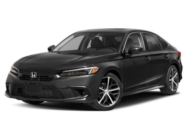 White 2023 Honda Civic Sedan Front-Wheel Drive Continuously Variable Transmission
