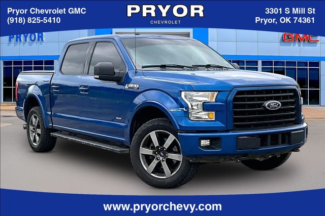Lightning Blue 2017 Ford F-150 XLT SuperCrew 4WD Pickup Truck Four-Wheel Drive 6-Speed Automatic