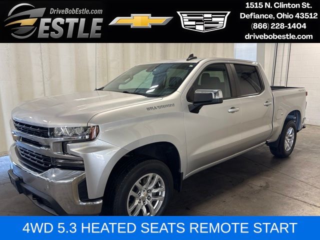 Silver Ice Metallic 2020 Chevrolet Silverado 1500 Pickup Truck Four-Wheel Drive 8-Speed Automatic