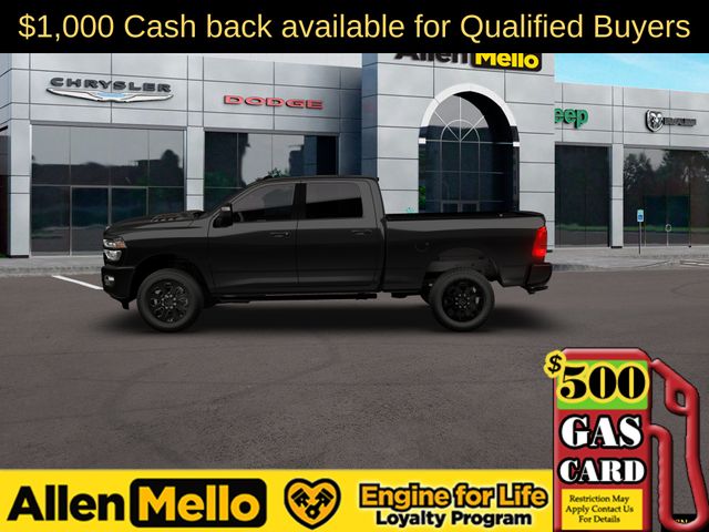 Diamond Black Crystal Pearlcoat 2026 RAM 2500 Laramie Crew Cab 4WD Pickup Truck Four-Wheel Drive 8-Speed Automatic