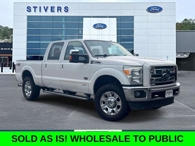 White Platinum Clearcoat Metallic 2016 Ford F-250 Super Duty Pickup Truck Four-Wheel Drive 6-Speed Automatic Overdrive