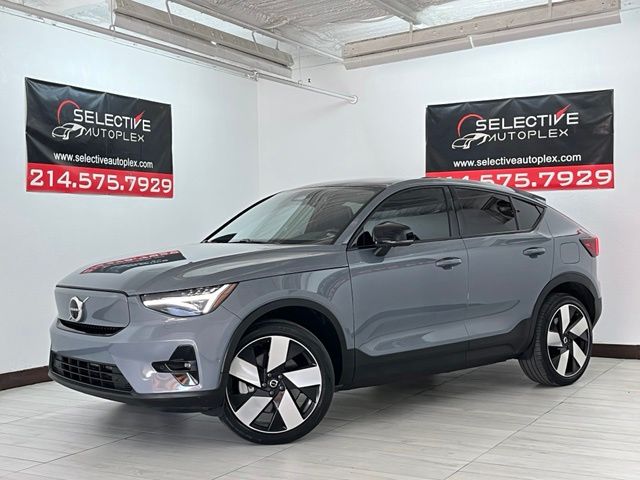 Gray 2023 Volvo C40 Recharge SUV / Crossover All-Wheel Drive 1-Speed Automatic