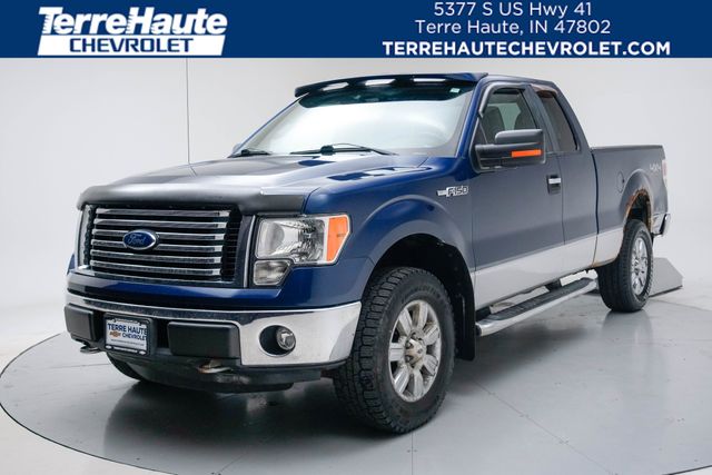 Dark Blue Pearl Metallic 2011 Ford F-150 XLT SuperCab 4WD Pickup Truck Four-Wheel Drive 6-Speed Automatic