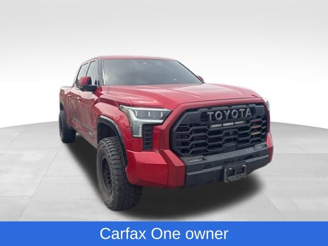 Red 2022 Toyota Tundra Platinum CrewMax Cab LB 4WD Pickup Truck Four-Wheel Drive Automatic