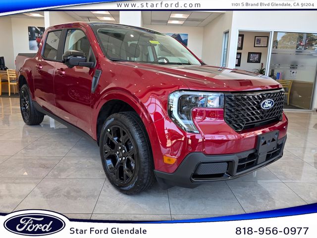 Ruby Red Metallic Tinted Clearcoat 2026 Ford Maverick Lariat SuperCrew AWD Pickup Truck All-Wheel Drive Continuously Variable Transmission