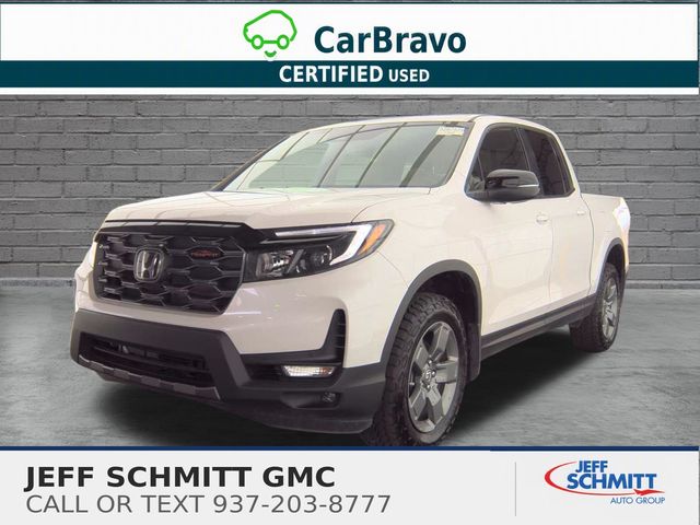 Platinum White Pearl 2025 Honda Ridgeline Pickup Truck All-Wheel Drive 9-Speed Automatic
