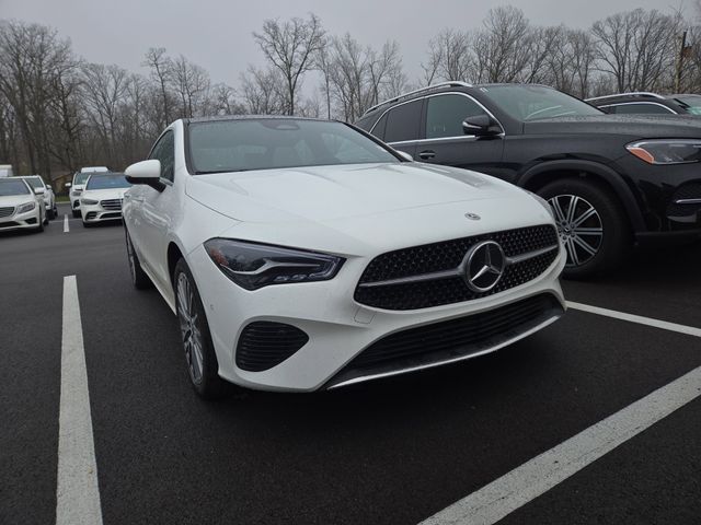 Polar White 2025 Mercedes-Benz CLA 250 4MATIC Coupe All-Wheel Drive 8-Speed Dual Clutch