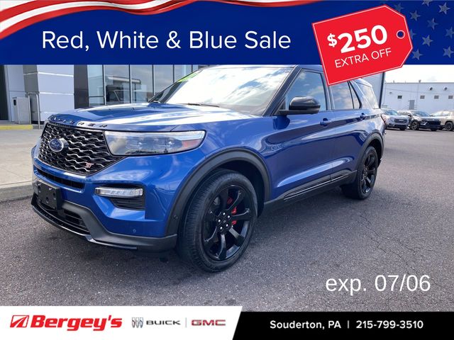 Blue Metallic 2021 Ford Explorer SUV / Crossover All-Wheel Drive Automatic