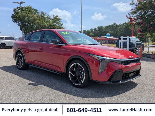 Currant Red 2026 Kia K4 Sedan Front-Wheel Drive Continuously Variable Transmission
