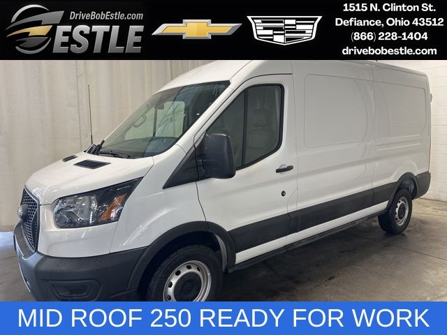 Oxford White 2025 Ford Transit Cargo 250 Medium Roof LB RWD Van Rear-Wheel Drive