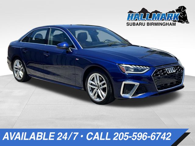 Blue Metallic 2023 Audi A4 quattro Premium S Line 45 TFSI AWD Sedan All-Wheel Drive 7-Speed Automatic