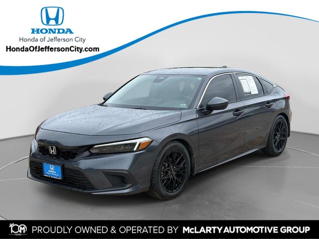 Meteorite Gray Metallic 2024 Honda Civic Hatchback EX-L FWD Hatchback Front-Wheel Drive Continuously Variable Transmission